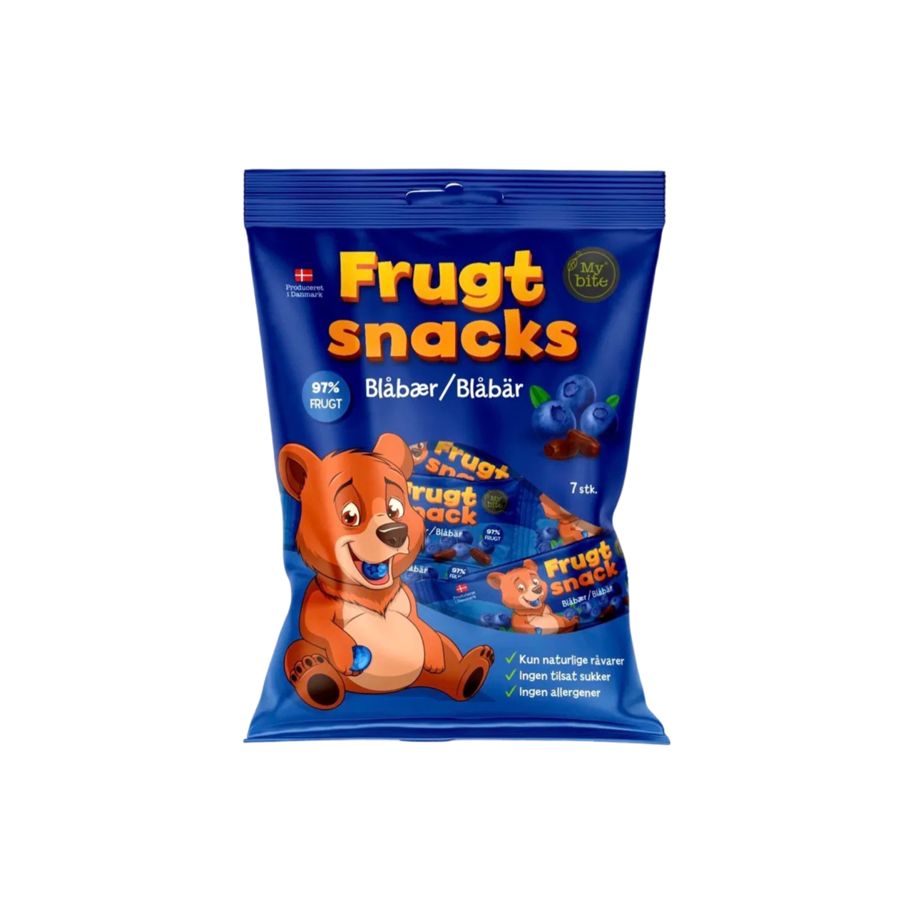 Frukt Snacks Mybite Blåbär 36 x 100 g